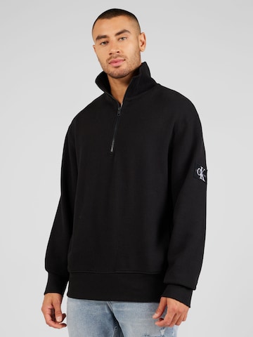 Calvin Klein Jeans - Sudadera en negro: frente