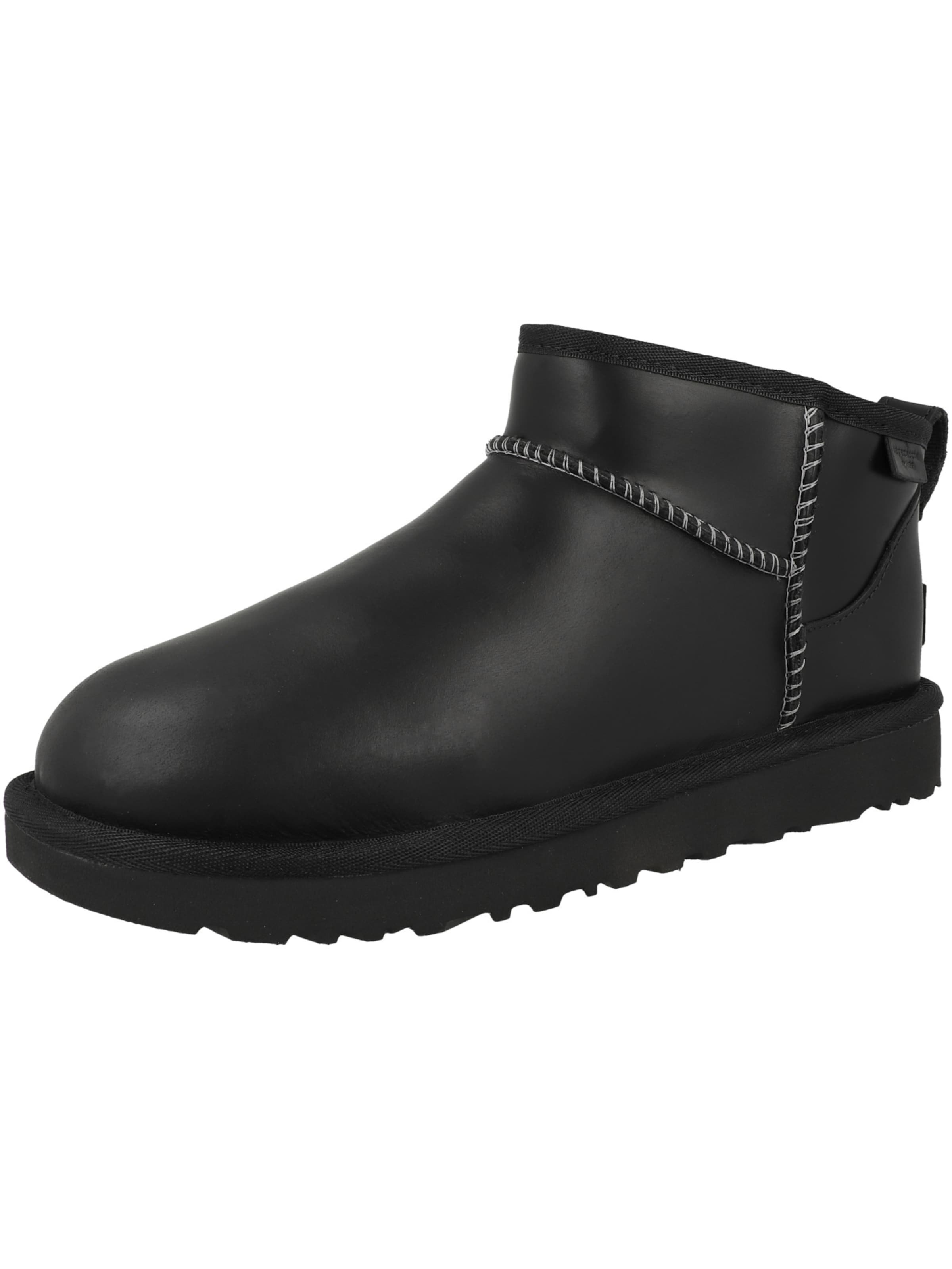 UGG Boots 'Classic Ultra Mini' in Black: front