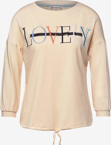 T-shirt STREET ONE en beige