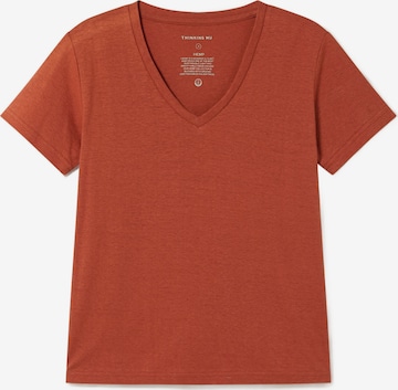 Thinking MU Shirt 'Clavel' in Orange: predná strana