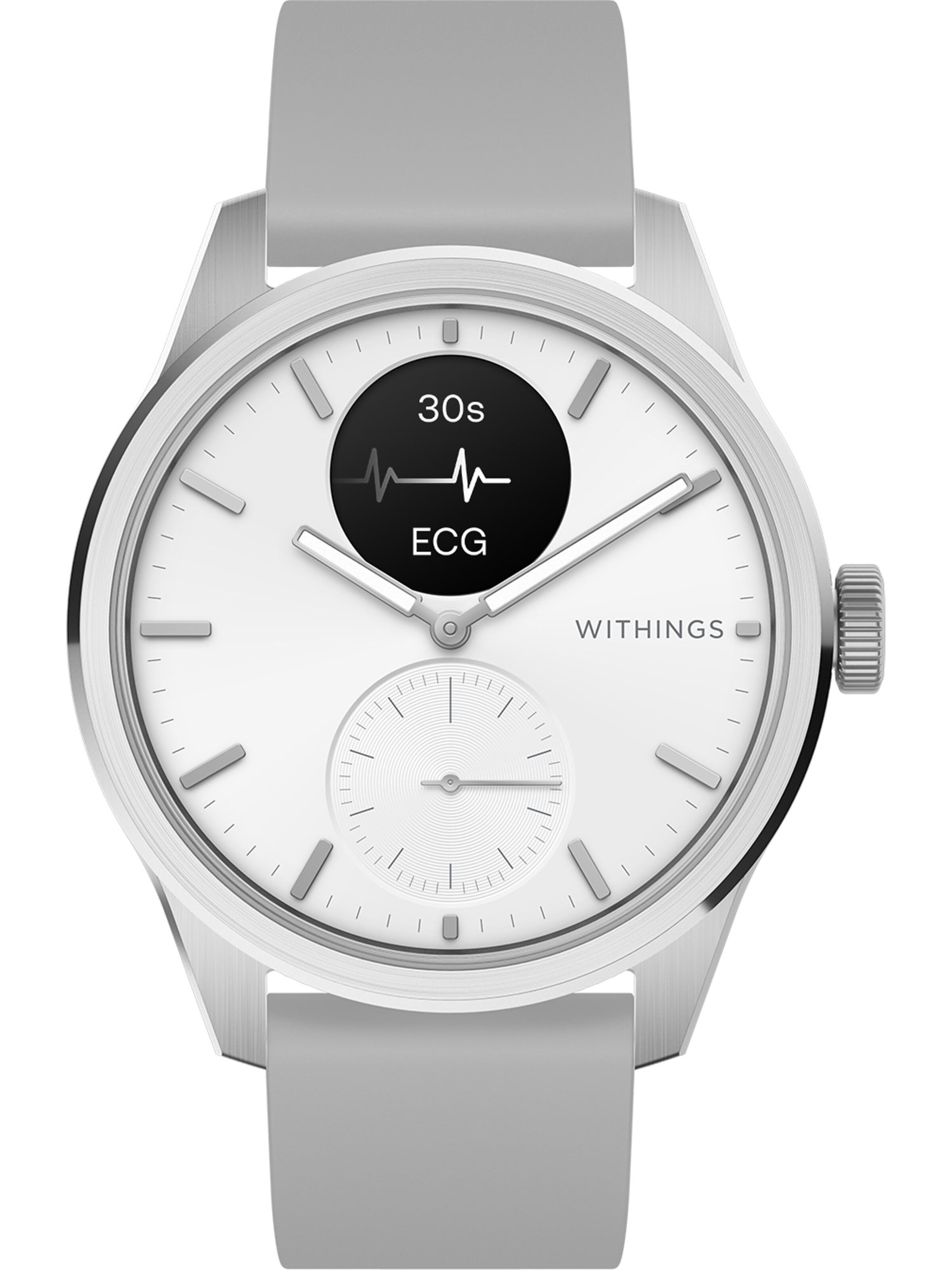 Withings Analog Watch in Silver: front