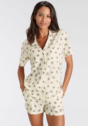 Pyjama s.Oliver en beige : devant