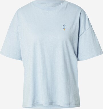 KnowledgeCotton Apparel T-Shirt (GOTS) in Blau: predná strana