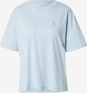 KnowledgeCotton Apparel - Camiseta en azul: frente