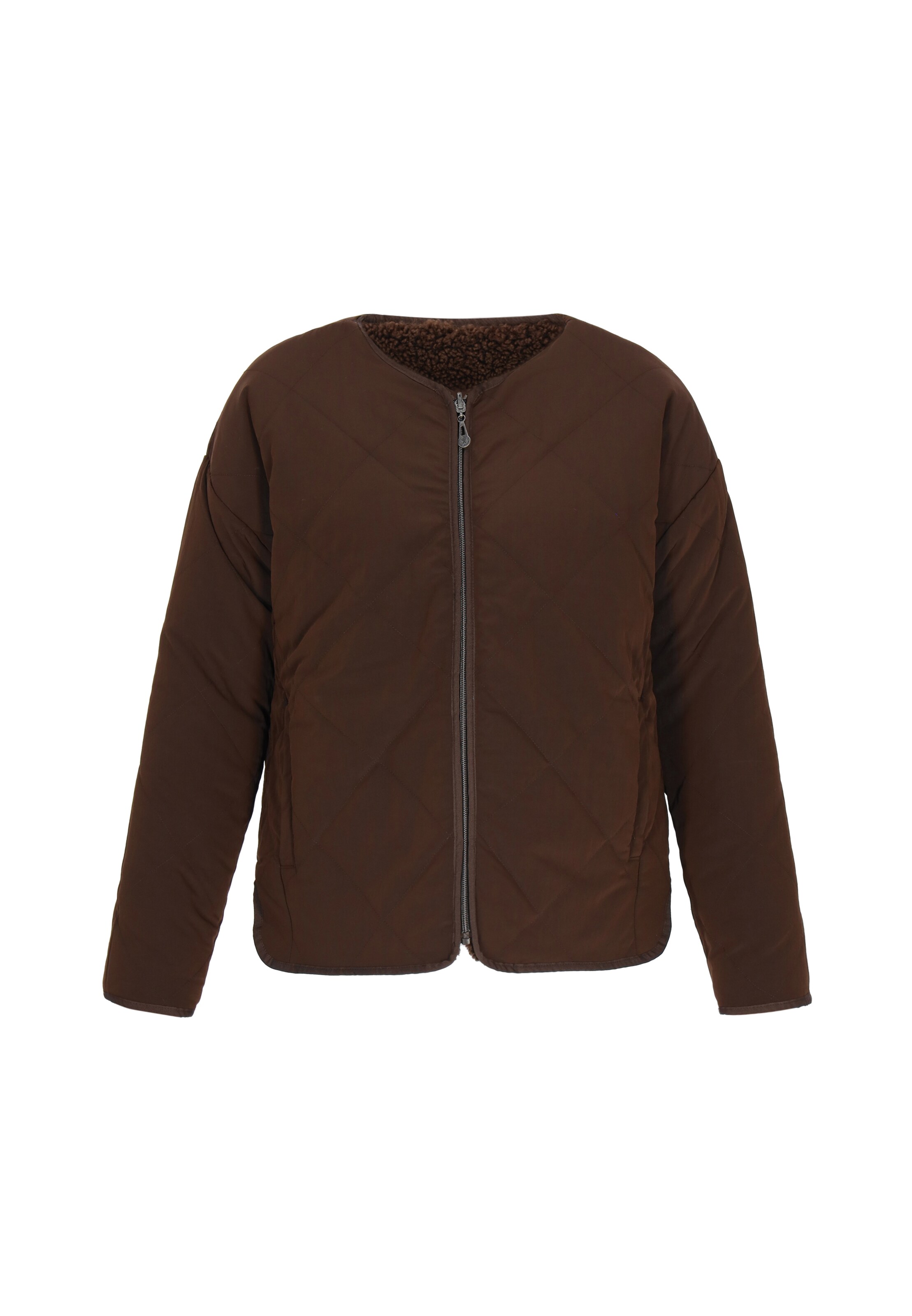 Yuka Between-season jacket in Brown: front
