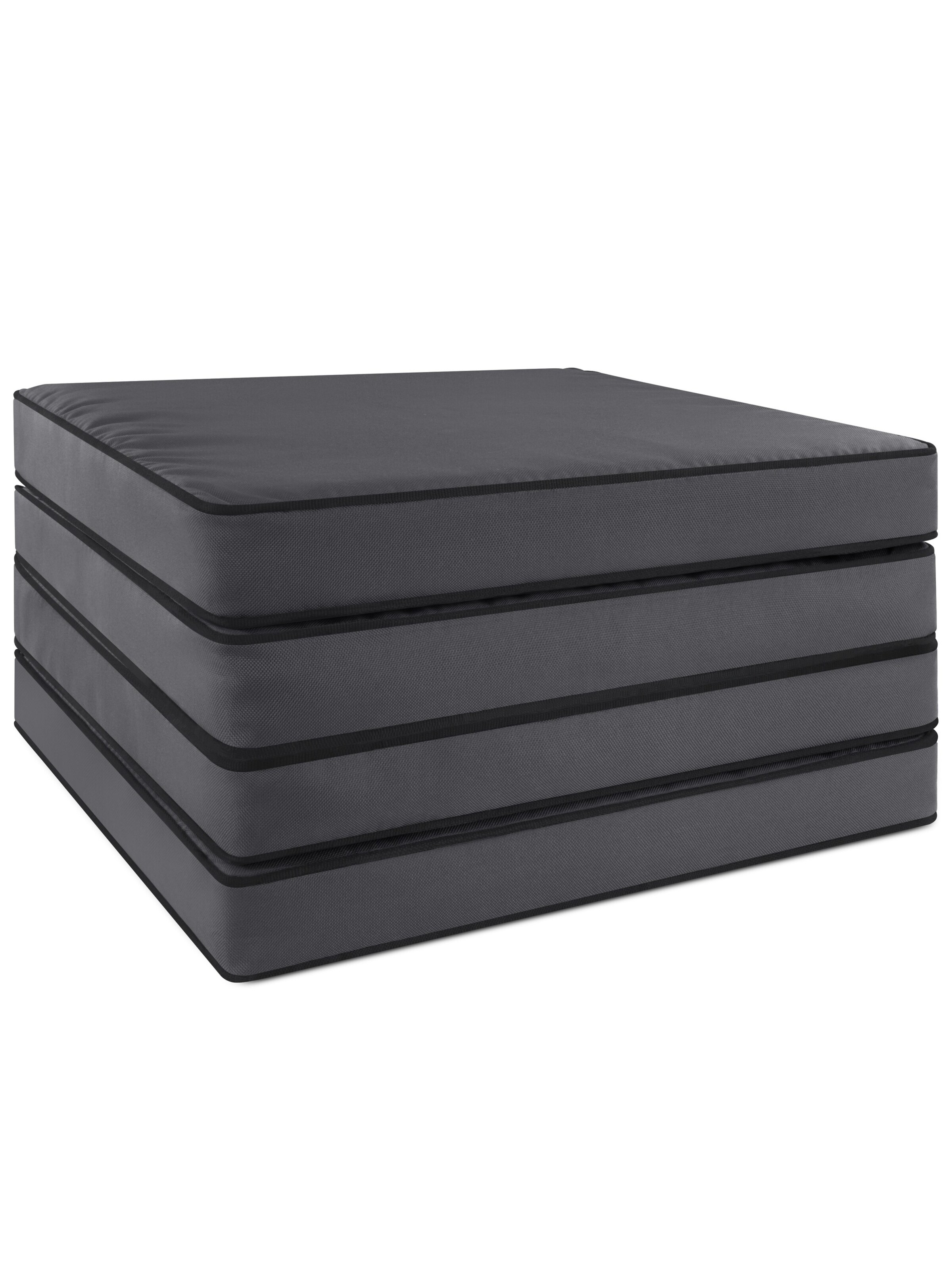 Aspero Stuhlkissen 'Lucca' in dunkelgrau, Produktansicht