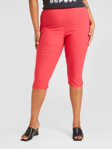 ONLY Carmakoma Skinny Hose 'LILA' in Rot: predná strana