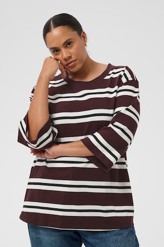 KAFFE CURVE Shirt 'Winni' in Braun