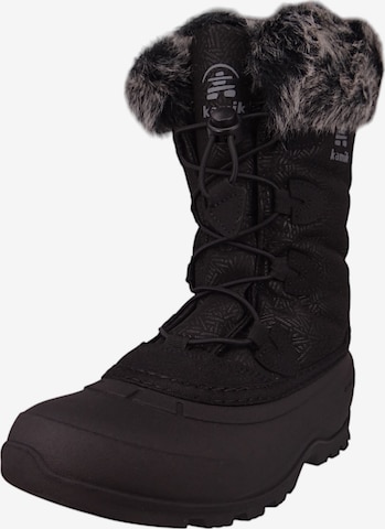 Bottes à lacets Kamik en noir : devant