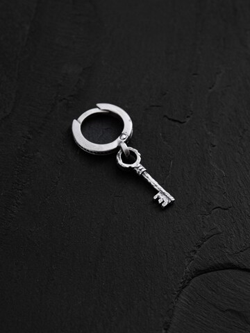 REYTEL Náušnice 'KEY' - Strieborná