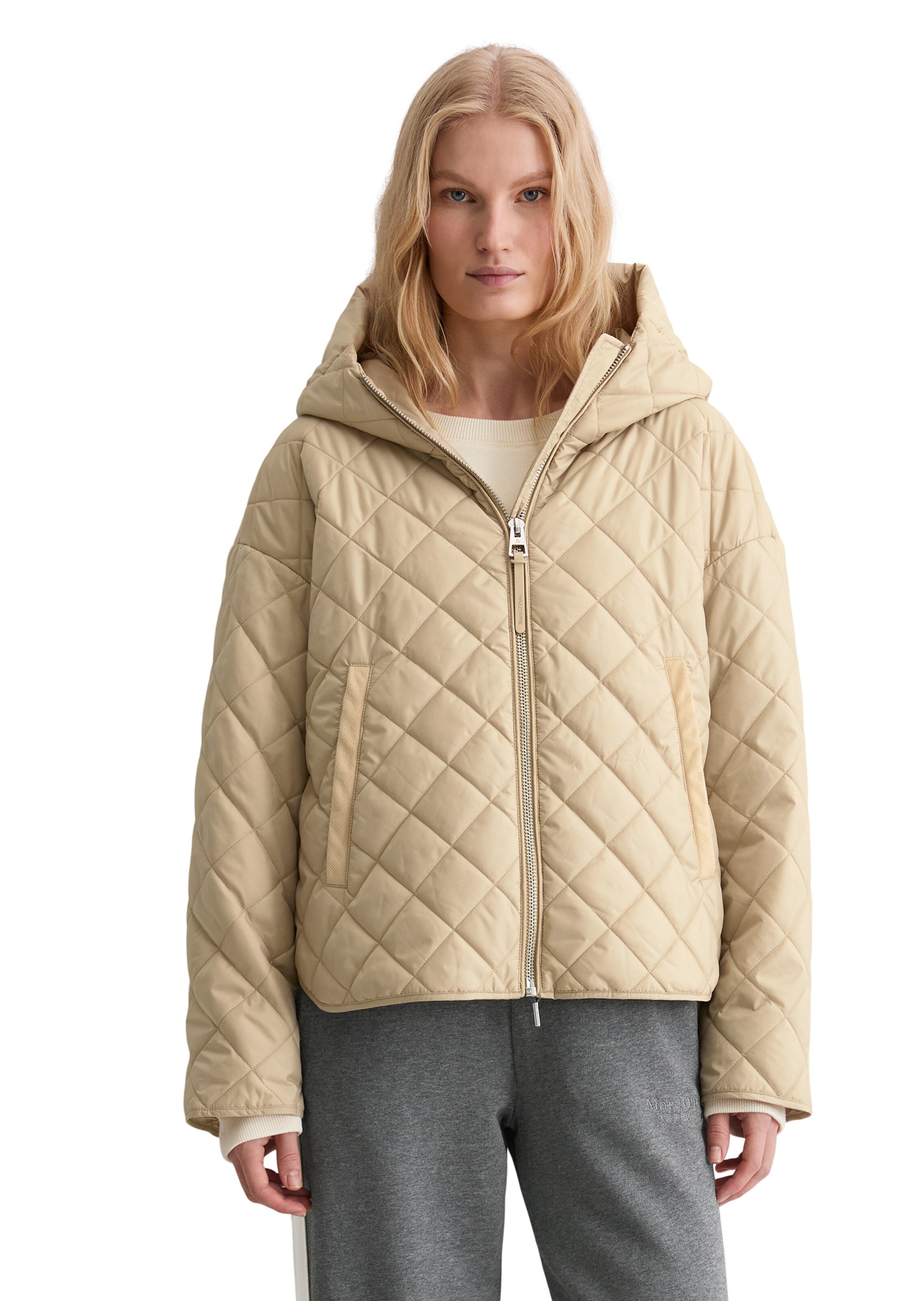 Marc O'Polo Between-Season Jacket in Beige: front
