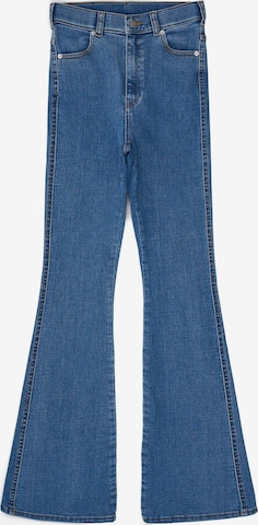 Dr. Denim Jeans 'Moxy High Flare' in Blauw: voorkant