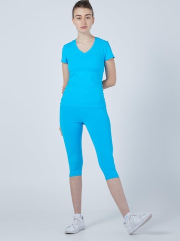 SPORTKIND Performance shirt 'V-Neck' in Blue: front