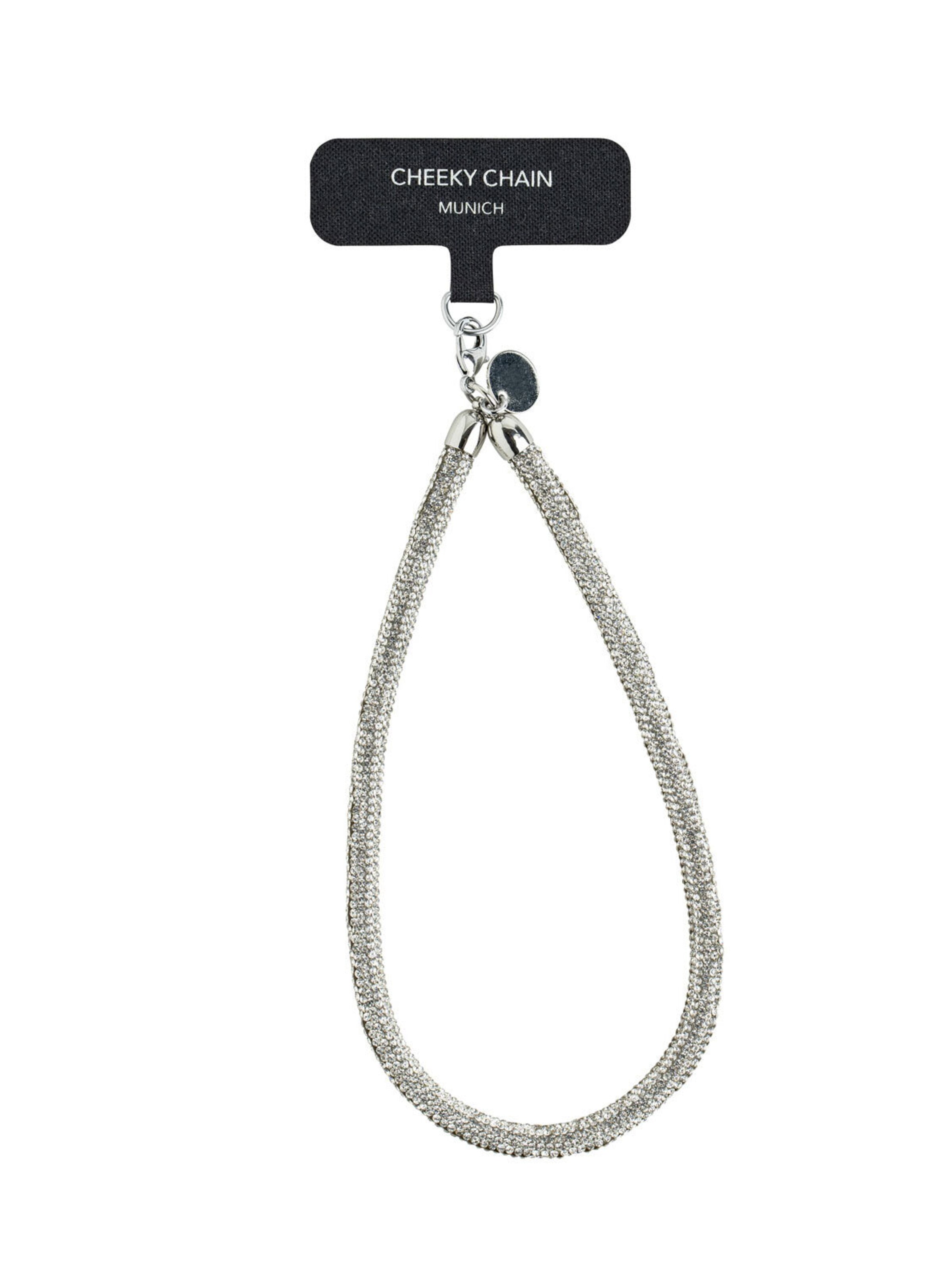 Cheeky Chain Munich Smartphone Case 'Estelle' in Silver: front