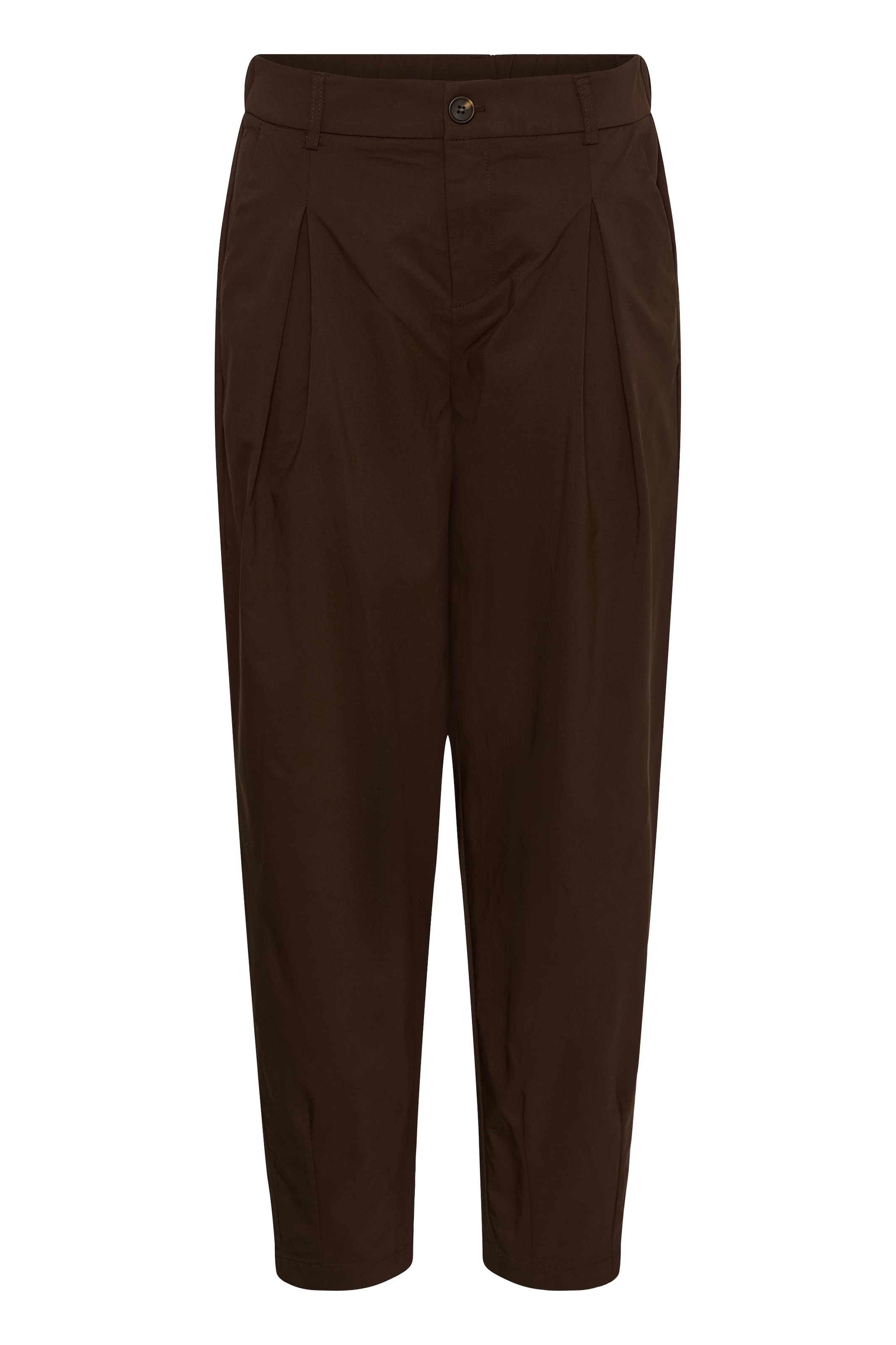 Tapered Pantaloni con pieghe 'CUJamie' di CULTURE in marrone: frontale