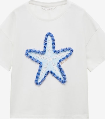 T-Shirt 'MAR' MANGO KIDS en blanc : devant
