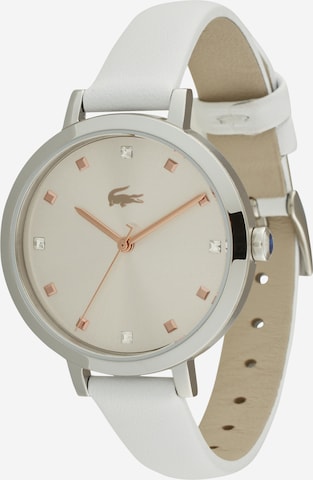 LACOSTE Analoog horloge 'RIGA' in Wit: voorkant