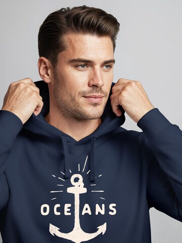 Neverless Sweatshirt 'Oceans Anker' in Blue