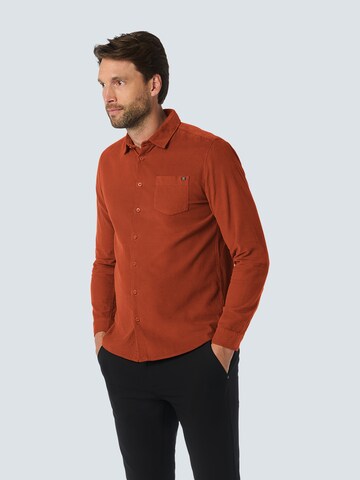 No Excess Regular fit Button Up Shirt in Red: front