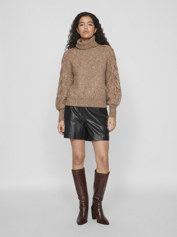 VILA Sweater 'VIBoudica' in Brown