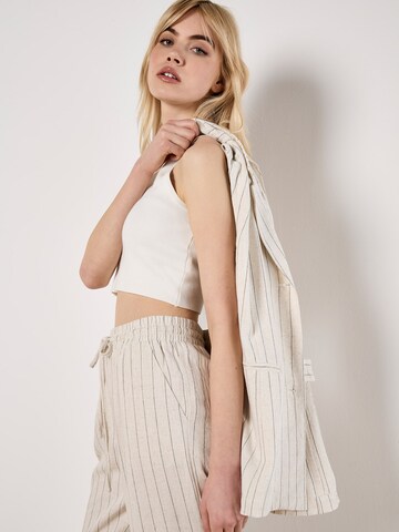 Apricot Wide leg Pants in Beige