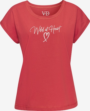 Chemise de nuit VIVANCE en rouge : devant