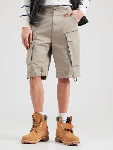 G-STAR Ohlapna forma Kargo hlače | siva barva: sprednja stran