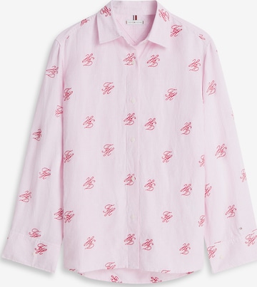 Chemisier TOMMY HILFIGER en rose : devant