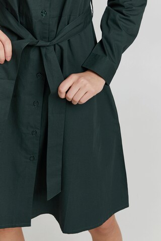 ICHI Shirt Dress in Green