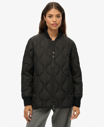Superdry Tussenjas in Zwart: voorkant