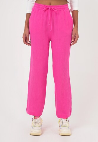 FRESHLIONS Loosefit Broek 'Mila' in Roze: voorkant