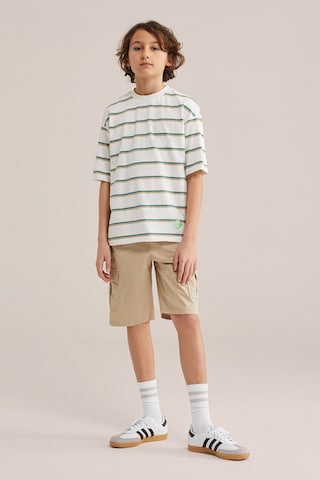 WE Fashion Свободный крой Штаны в Бежевый