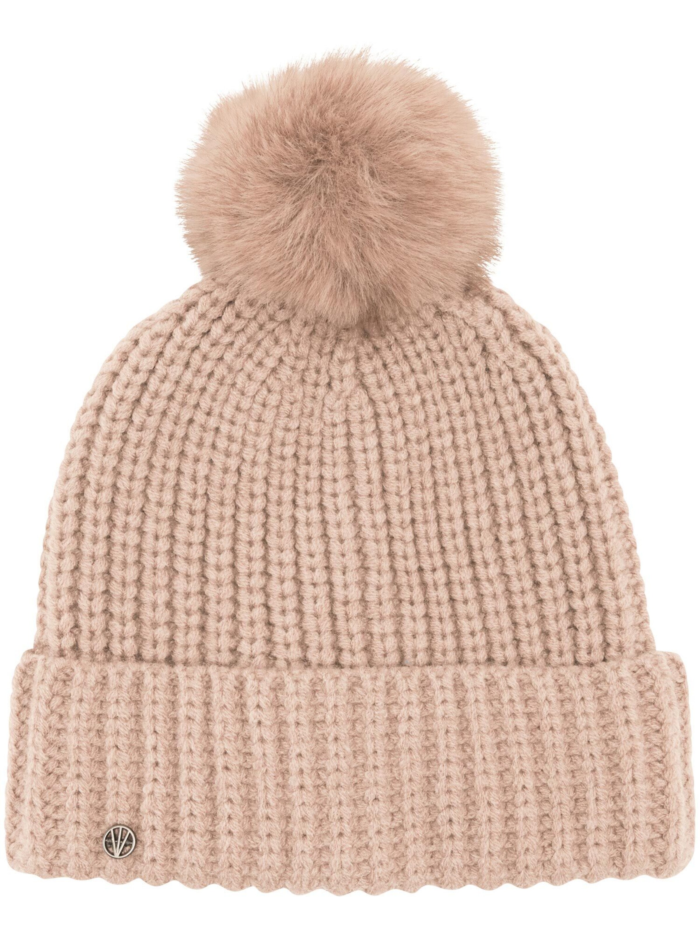 LOEVENICH Beanie in Beige: front
