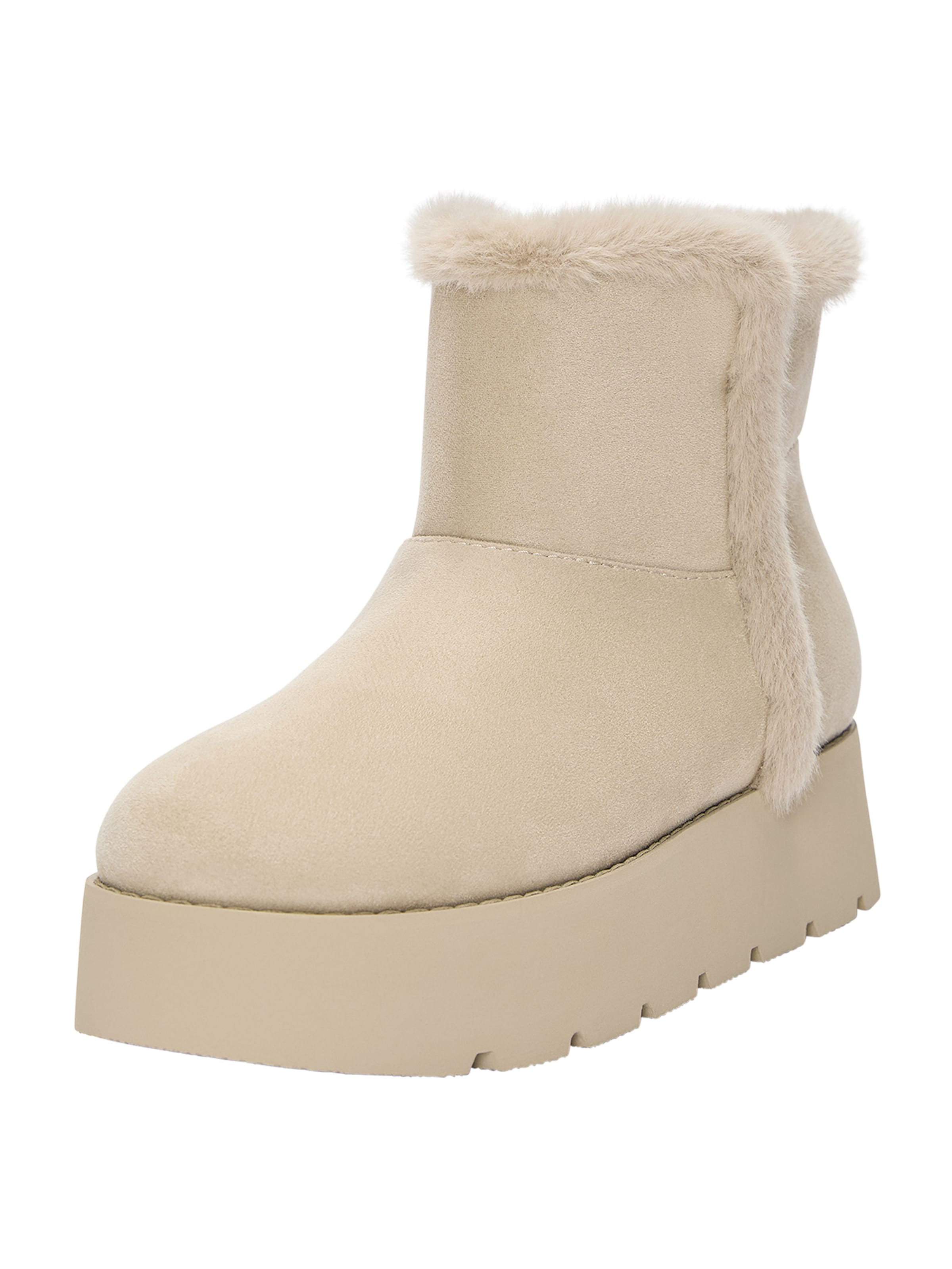 Pull&Bear Kozačky – béžová: přední strana