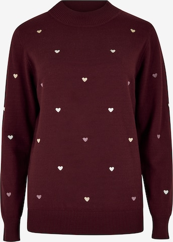 Apricot Pullover in Rot: Vorderseite
