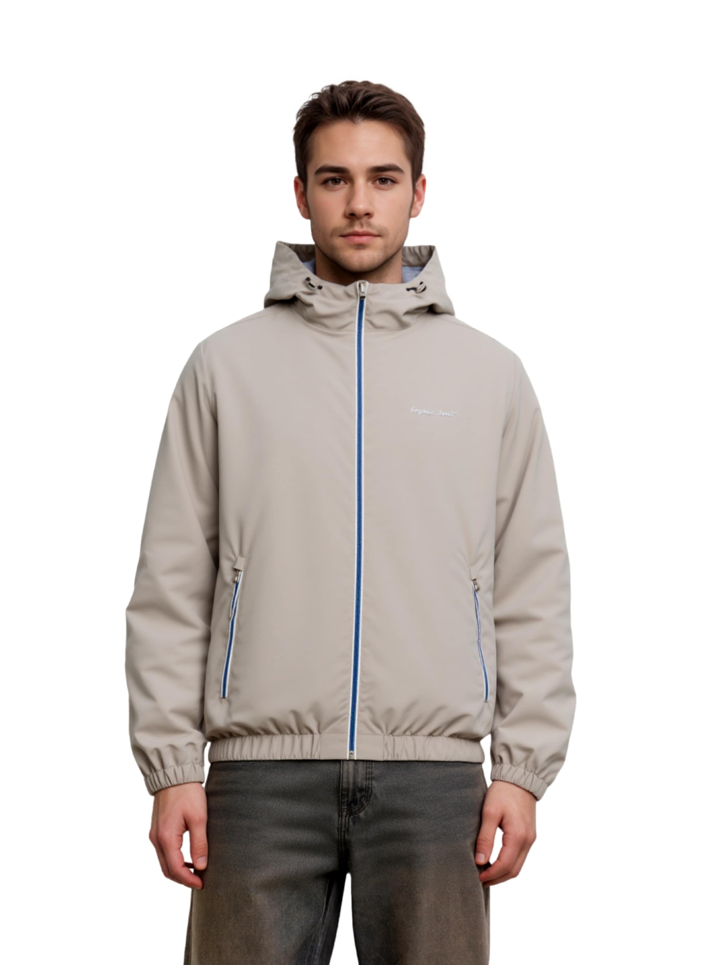 JACK & JONES Between-season jacket 'Nantucket' in Grey: front