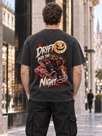 LUNØIR Studio Shirt 'BOSS Moonlight Drift' in Black