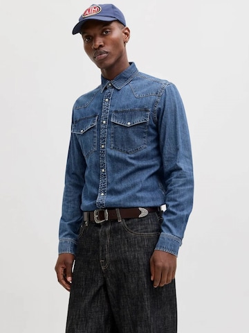 Jacks & Jones Regular fit Overhemd in Blauw