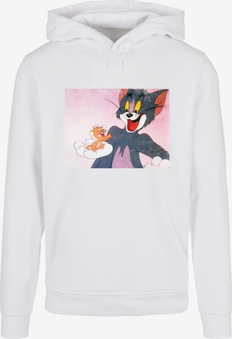 Sweat-shirt 'Tom And Jerry - Still One' ABSOLUTE CULT en blanc : devant