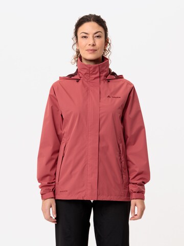 VAUDE Outdoorjas 'Escape' in Rood: voorkant