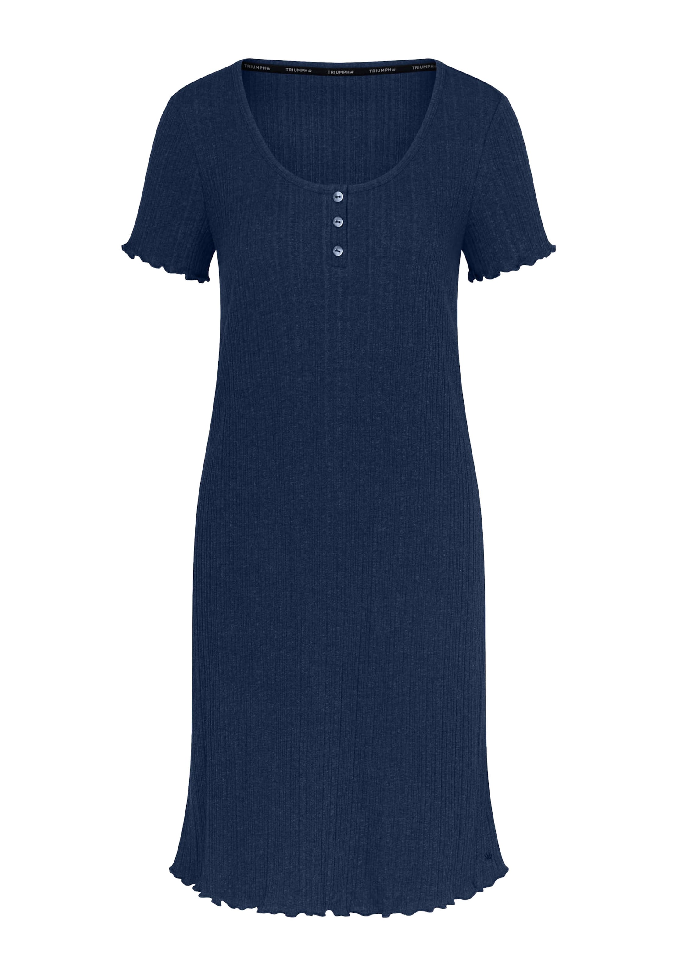 Camicia da notte di TRIUMPH in blu: frontale