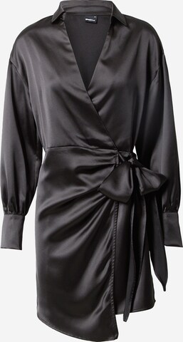 Robe-chemise 'Kim' Gina Tricot en noir : devant