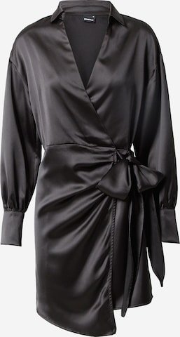 Robe-chemise 'Kim' Gina Tricot en noir : devant