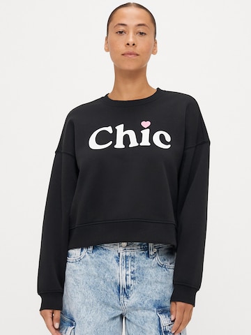 Only Petite Суичър 'ONLBEST' в черно: отпред