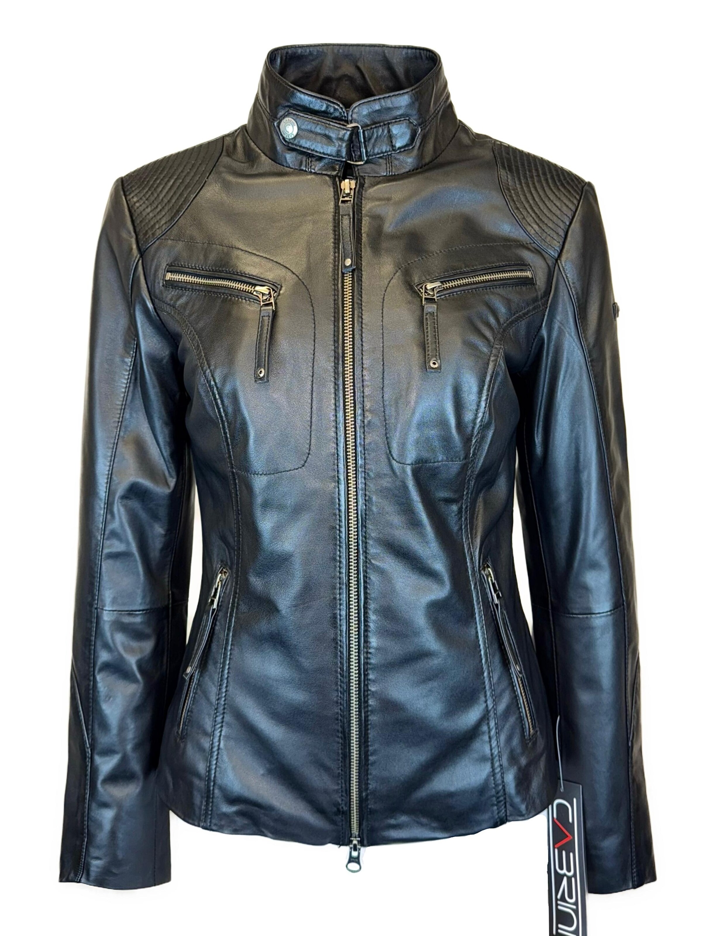 Veste mi-saison 'Hailey' CABRINI en noir : devant