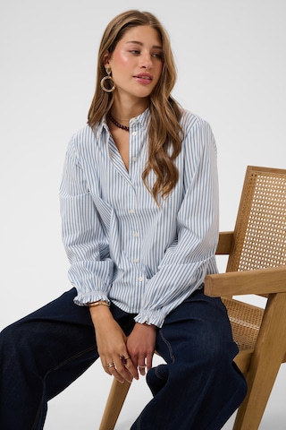 Cream Shirt in Blue