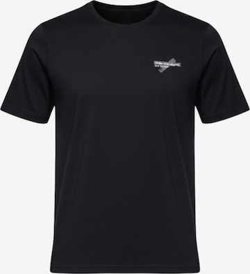 Ombre T-shirt i svart: framsida