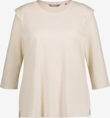 T-shirt Ulla Popken en beige : devant