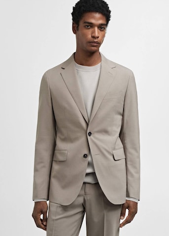 MANGO MAN Slim fit Suit Jacket 'Travel' in Grey: front