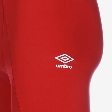 UMBRO Skinny Sportbroek 'Core Power' in Rood